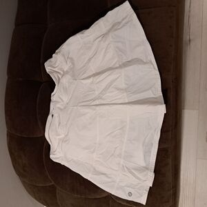 White Mini Skater Skirt for Resort Wear